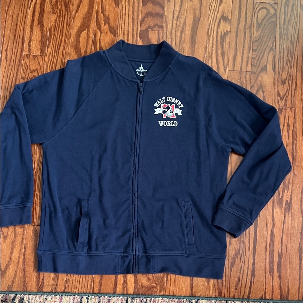 Disney Navy "1971 Mickey" Full Zip Sweatshirt